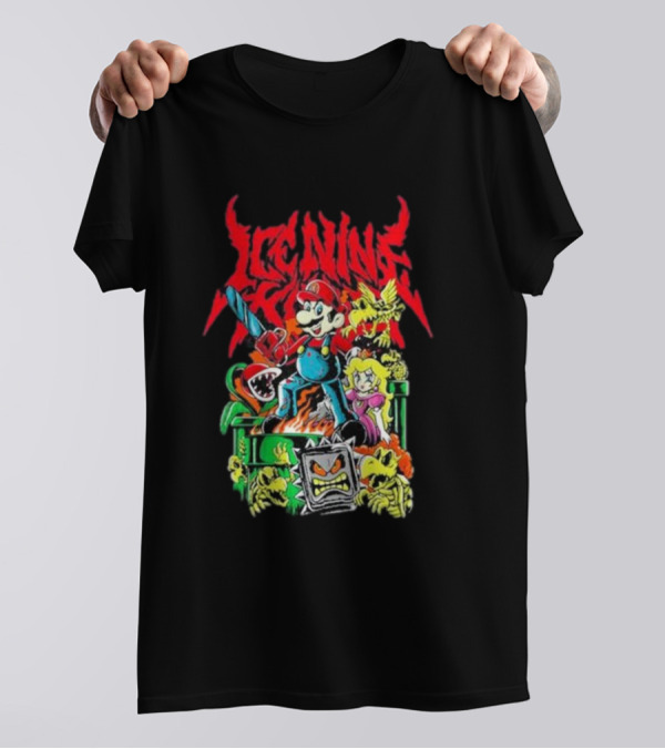 Ice Nine Kills Party Of Darkness Mario Horror Mashup T-Shirt