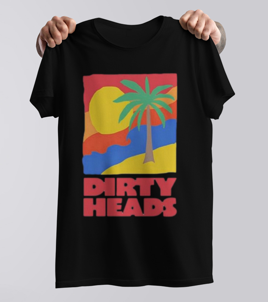 Dirty Heads Palm Tree Sunset Beach Vibes T-Shirt