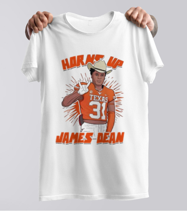 Horns Up Texas 31 Cowboy James Dean T-Shirt