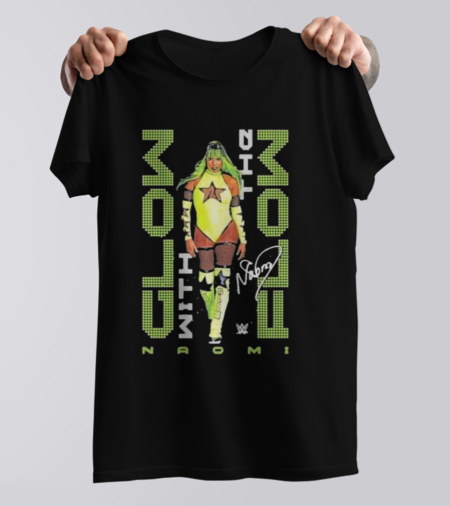 Naomi Glow With The Flow WWE Neon Star Signature T-Shirt
