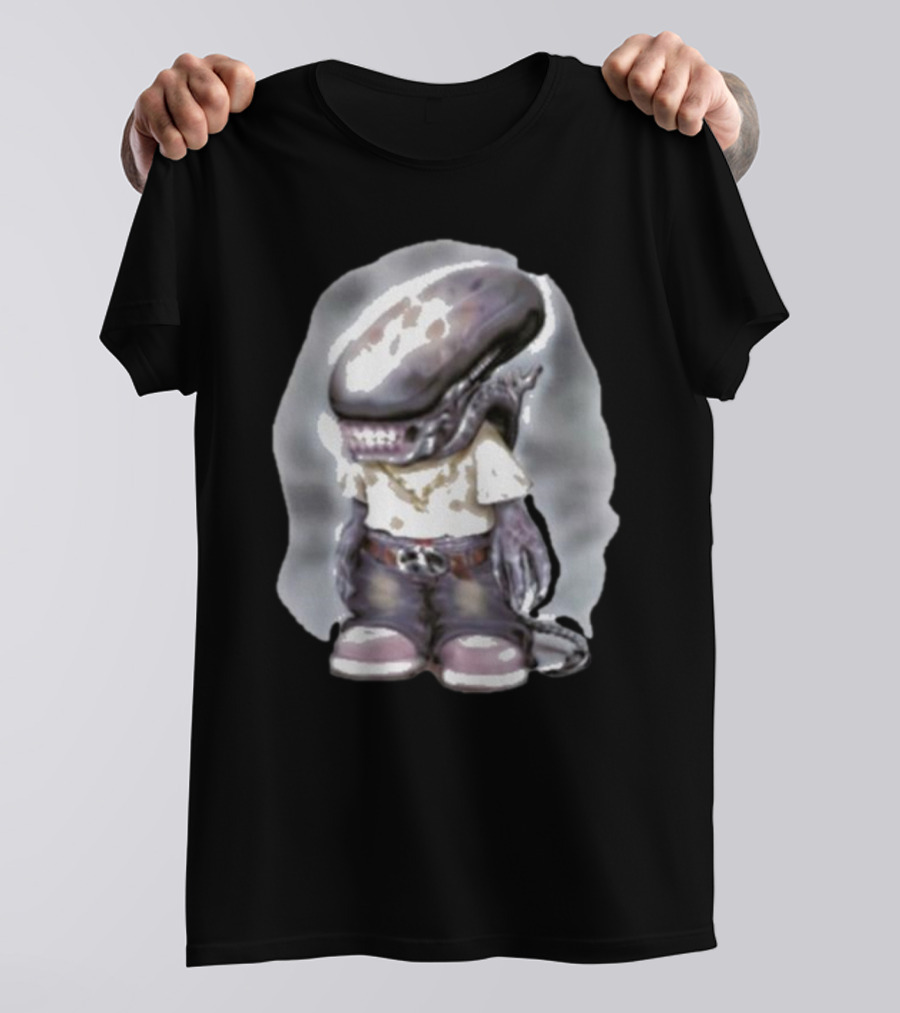 Pedro Xenomorph Alien Style Casual Outfit Character T-Shirt