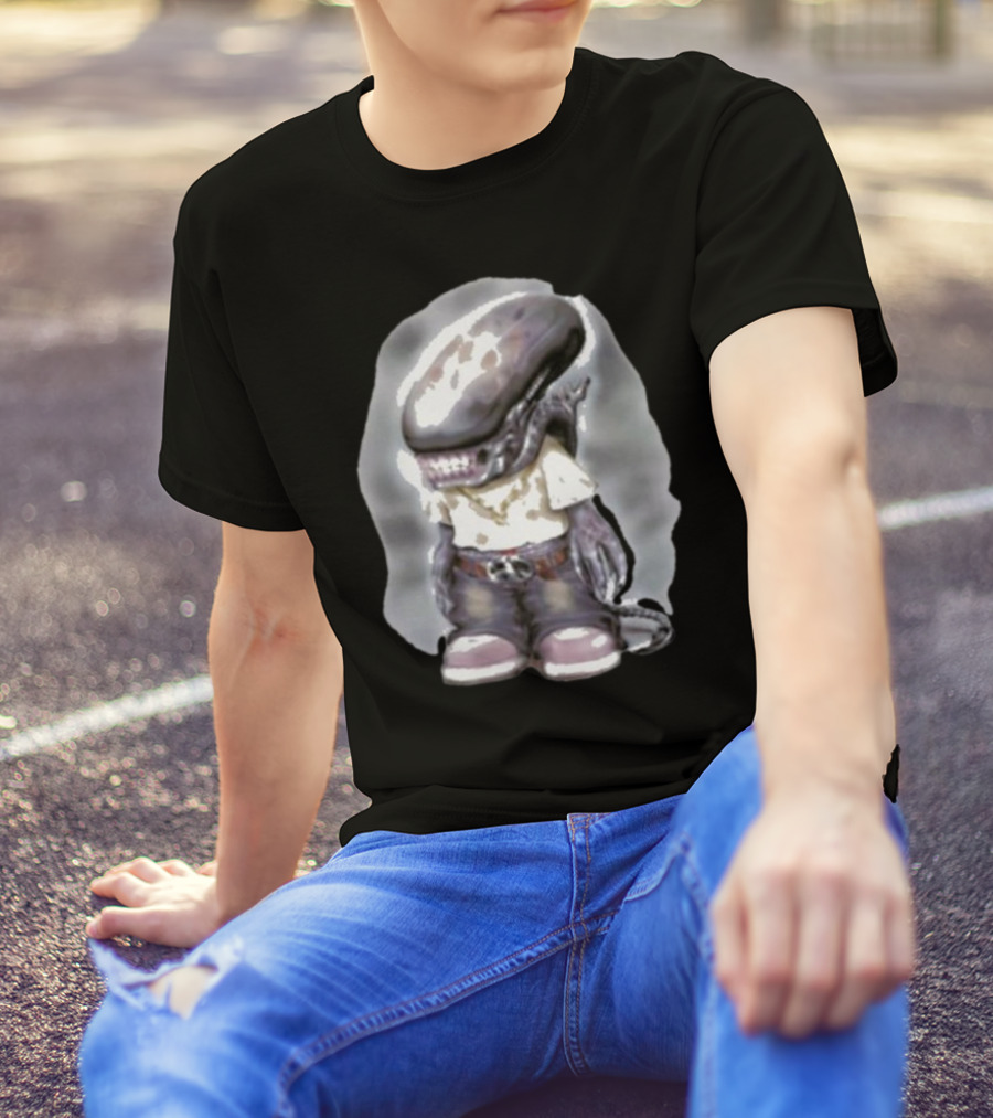 Pedro Xenomorph Alien Style Casual Outfit Character T-Shirt
