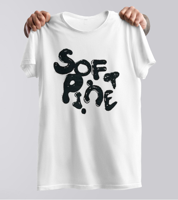 Soft Pine Logo Dark Green Text T-Shirt