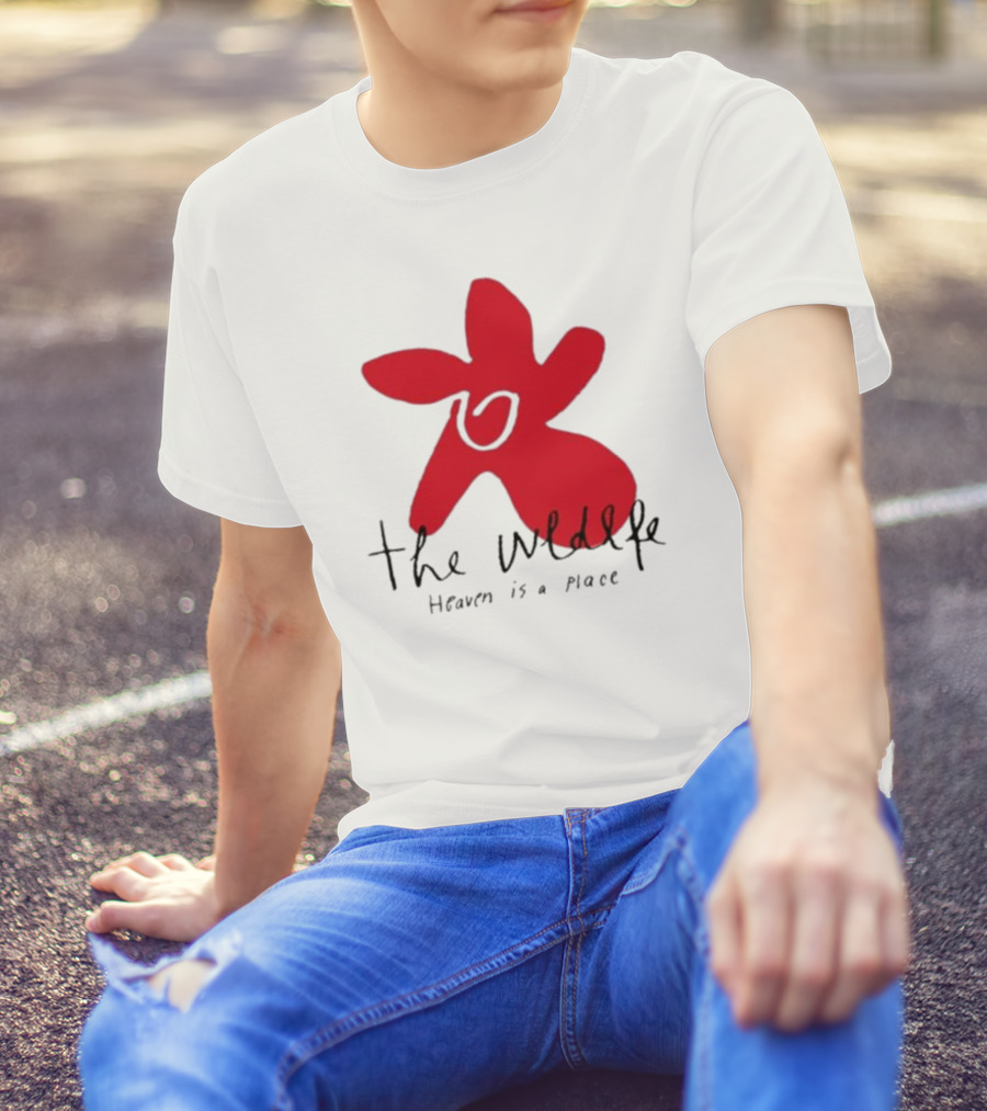 The Wldlfe Heaven Is A Place Red Flower T-Shirt