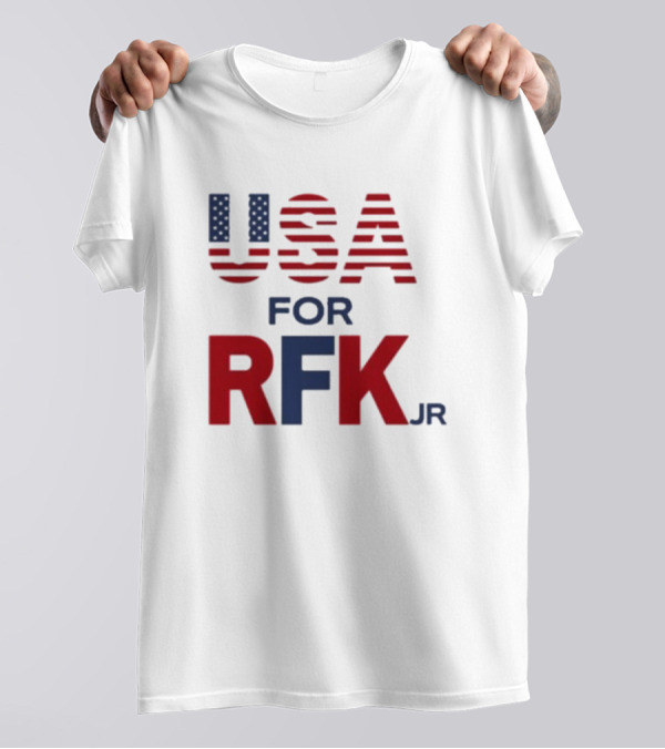 USA For RFK Jr American Flag T-Shirt