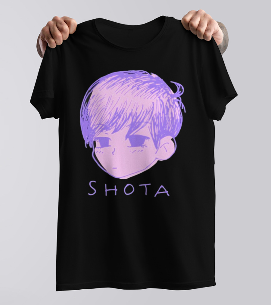 Kitsune Heroes Omo Cat Shota Anime Character Face Drawing T-Shirt