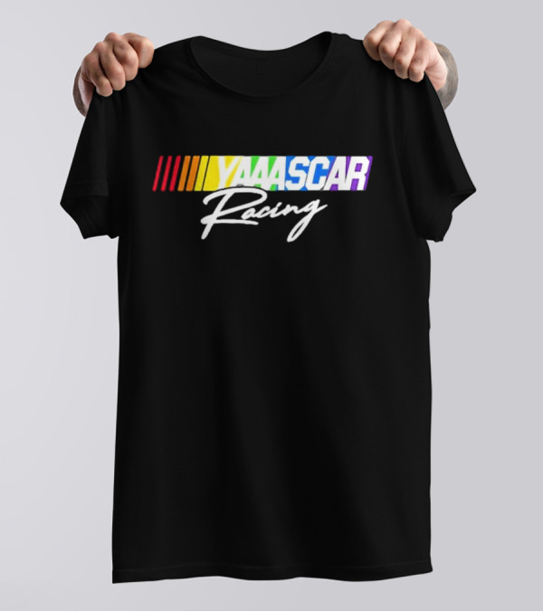NASCAR Yaaascar Racing Checkered Flag Sports T-Shirt