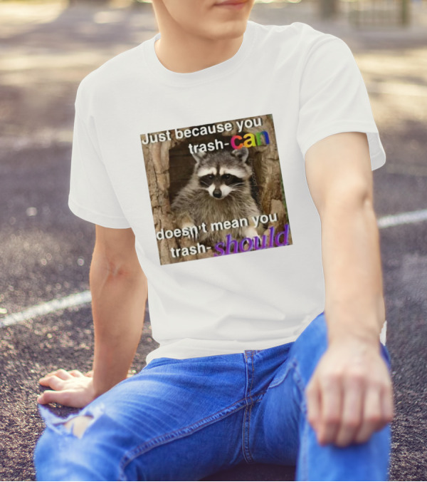 Just Because You Trash Can Doesn’t Mean You Trash Should Raccoon T-Shirt