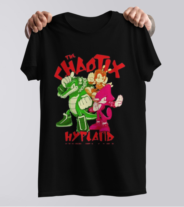 The Chaotix Hypland Vector The Crocodile Charmy Bee Espio The Chameleon T-Shirt