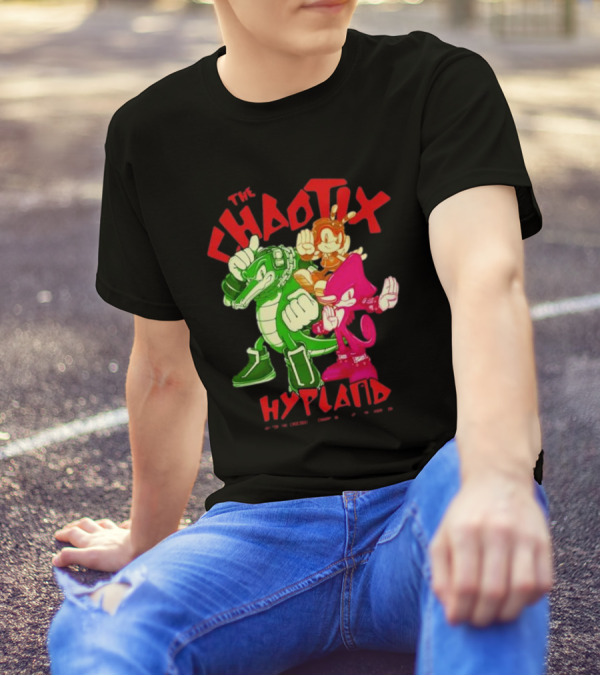The Chaotix Hypland Vector The Crocodile Charmy Bee Espio The Chameleon T-Shirt