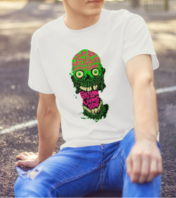 The Return Of The Living Dead Skull No Future More Brains Horror T-Shirt
