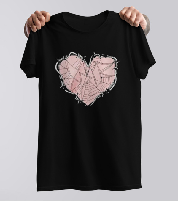 Xplr Barbed Wire Heart Geometric T-Shirt