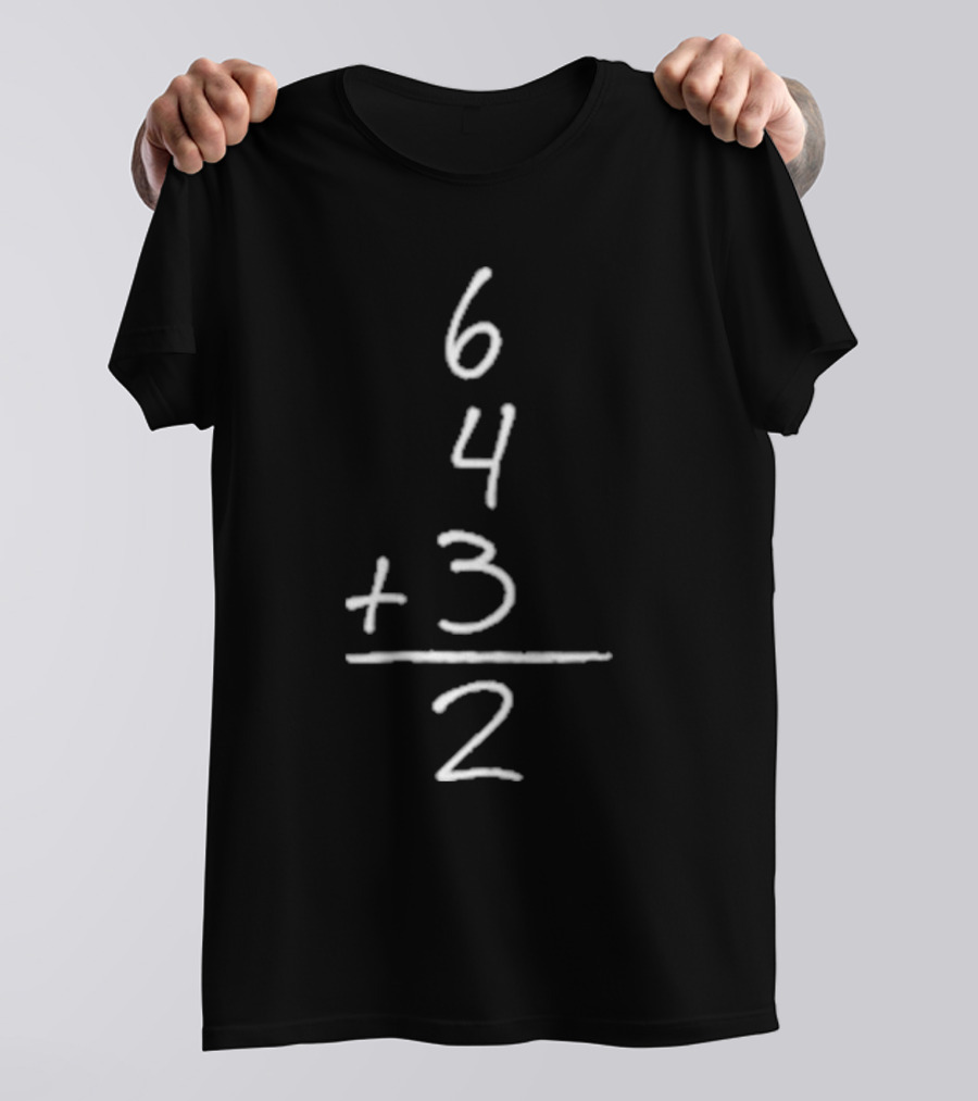 6 4 3 Double Play Baseball Equation T-Shirt