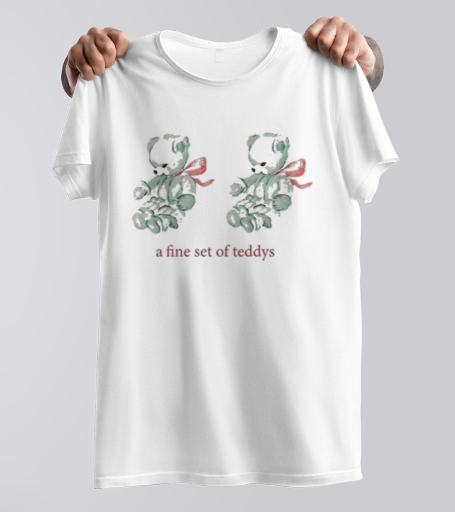 A Fine Set Of Teddys With Red Bows T-Shirt