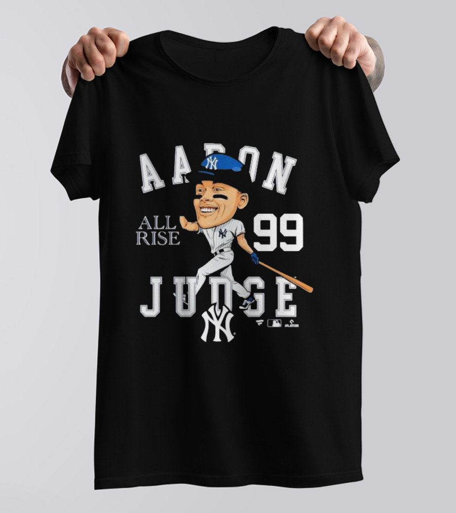 Aaron Judge New York Yankees 99 All Rise Caricature T-Shirt