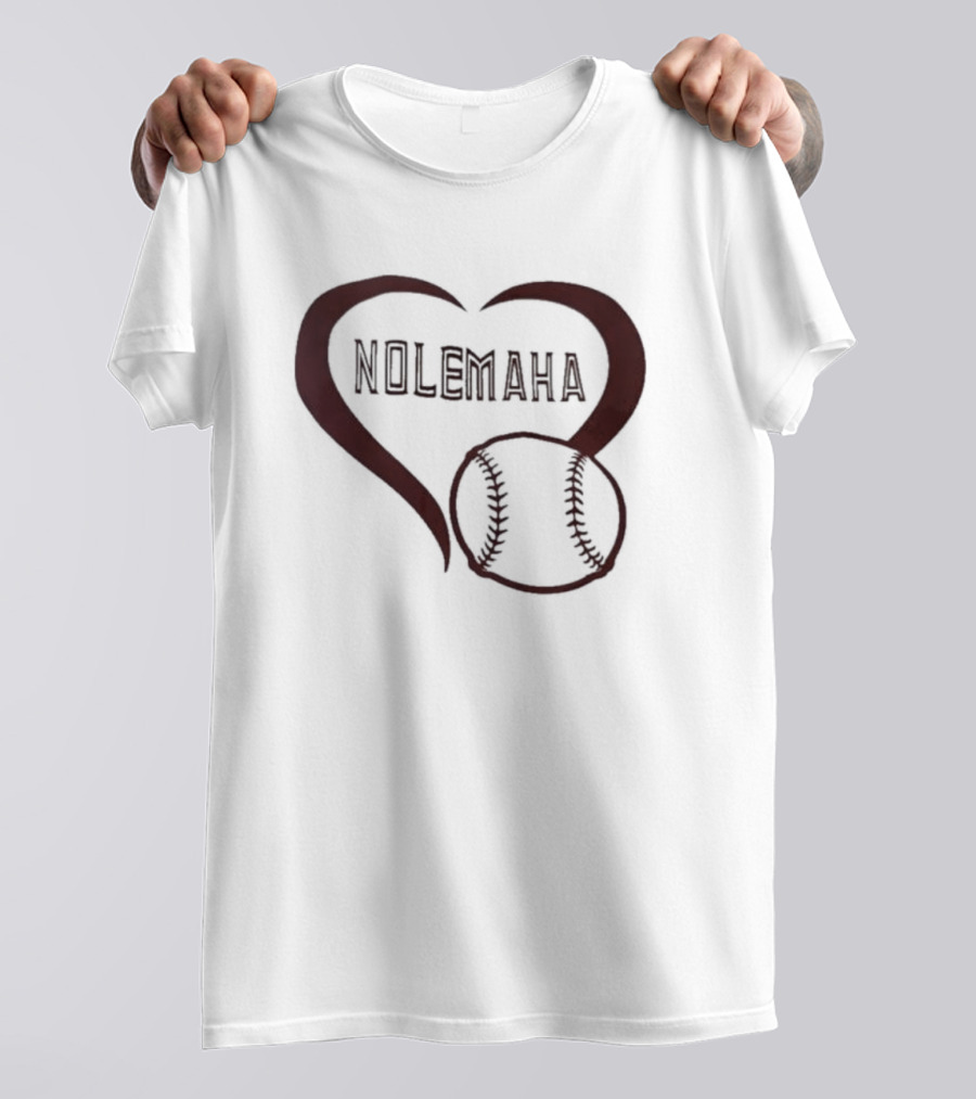 Nolemaha Baseball Heart T-Shirt