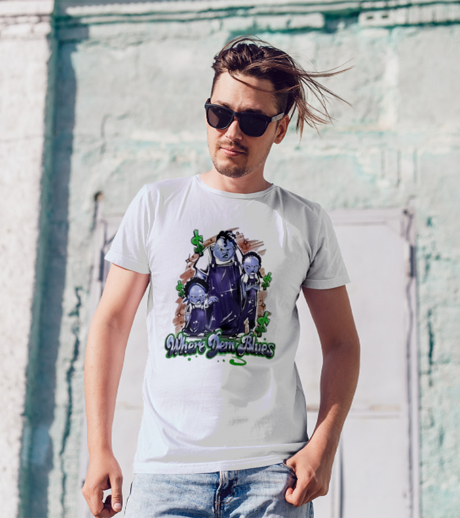 Where Dem Blues Based Savage T-Shirt