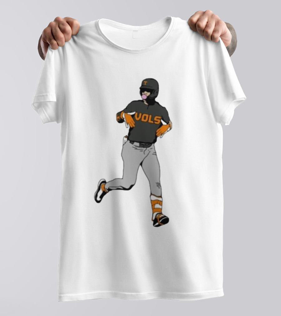 VOLS Baseball Player Bubblegum T-Shirt