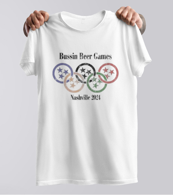 Bussin’ With The Boys Bussin Beer Games Nashville T-Shirt