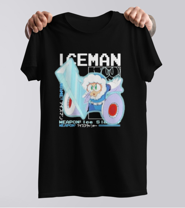 Capcom Iceman Mega Man Weapon Ice Slasher T-Shirt