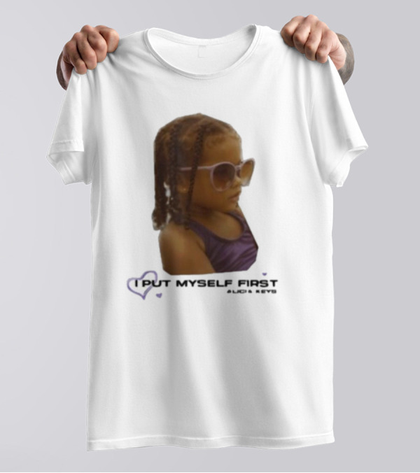 I PUT MYSELF FIRST Keys Affirmations Kid Sunglasses T-Shirt