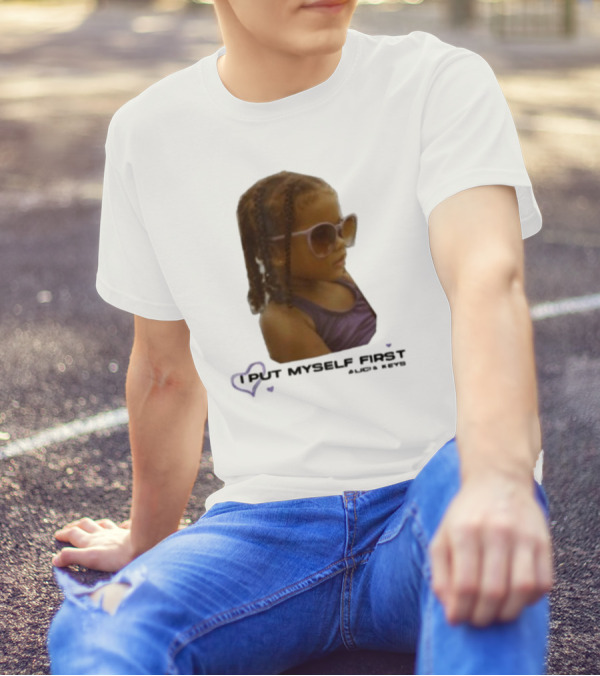 I PUT MYSELF FIRST Keys Affirmations Kid Sunglasses T-Shirt