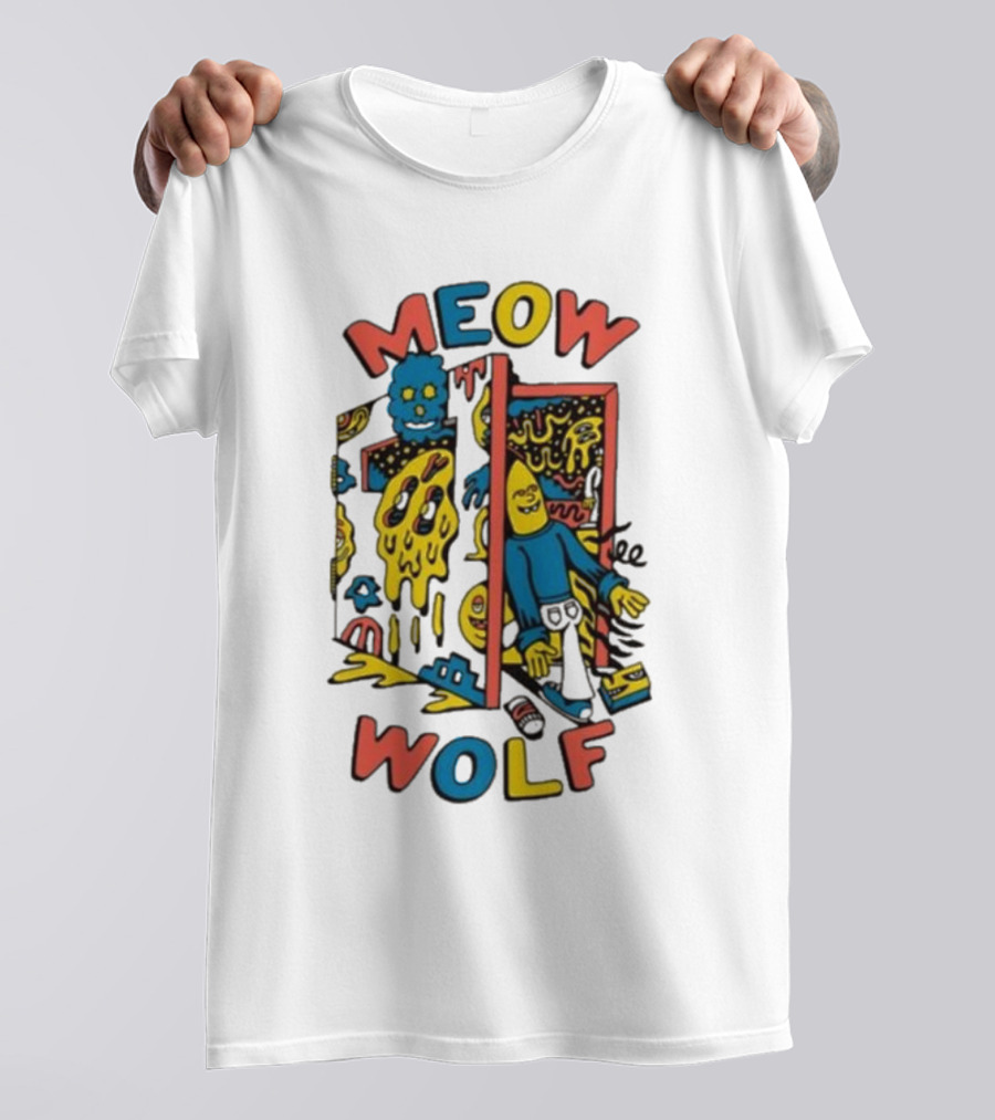 Meow Wolf Killer Acid X Mw Drippy Door Trippy Psychedelic T-Shirt