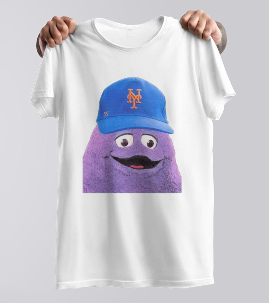 Lgm Grimace New York Mets Mascot Baseball Cap T-Shirt