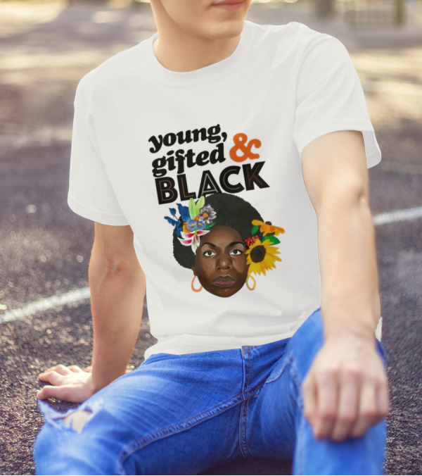 Young Gifted And Black Nina En Printemps T-Shirt