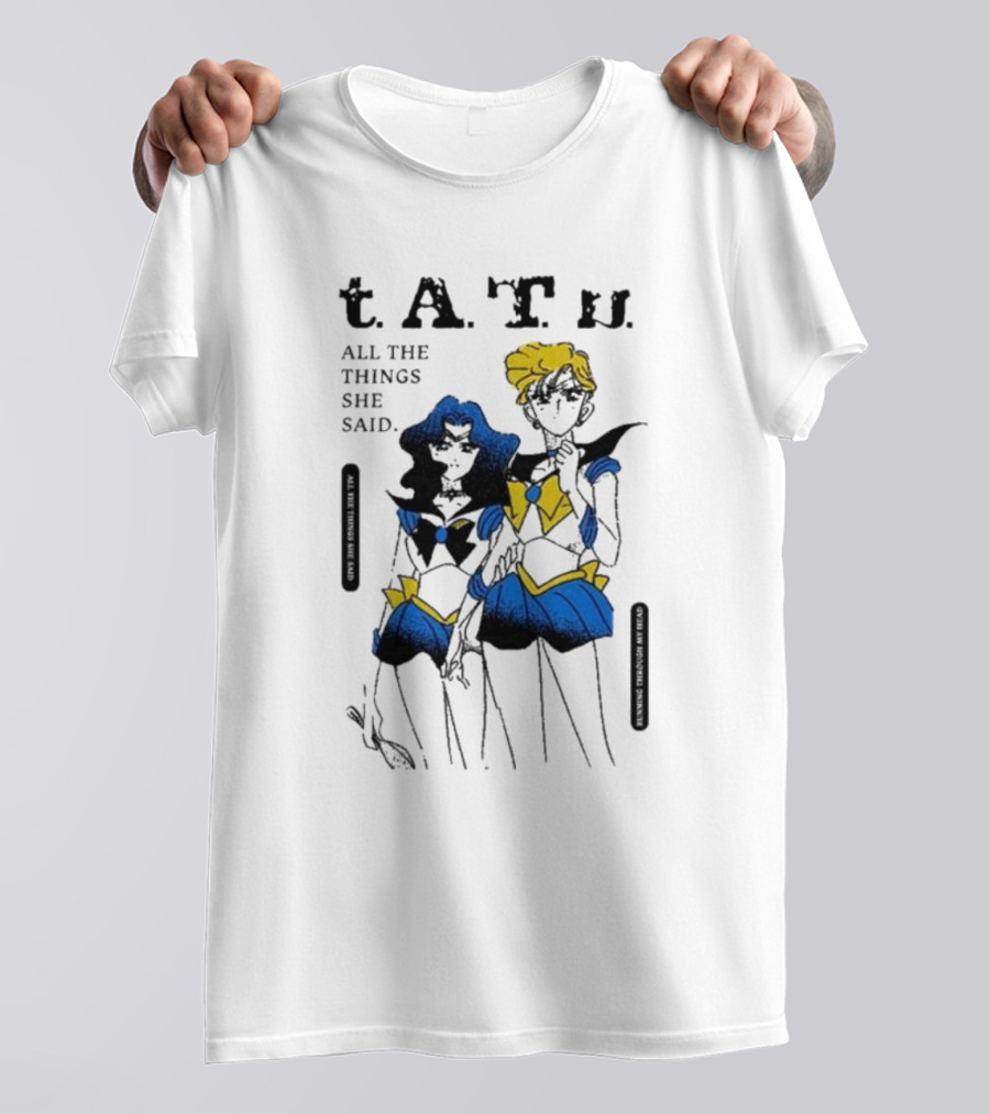 T.A.T.u. All The Things She Said Sailor Moon Inspired Characters T-Shirt