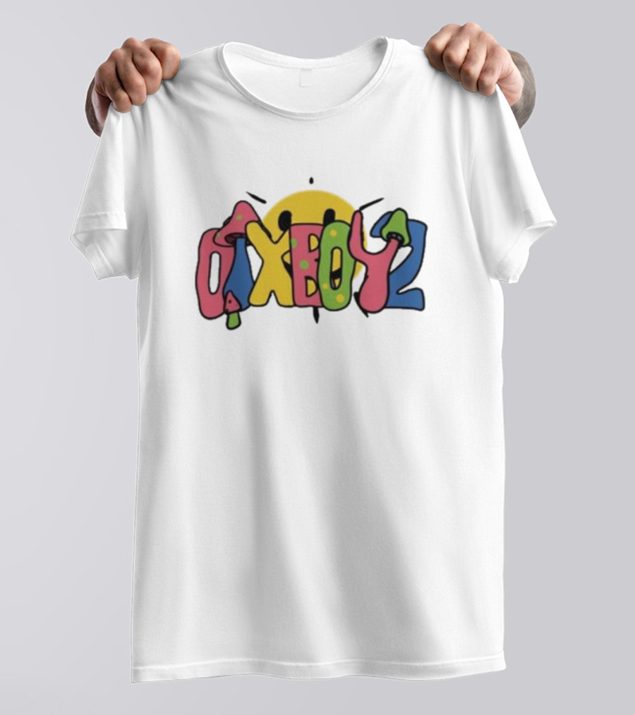 Otxboyz Microdose Smiley Face Psychedelic Bubble Letters T-Shirt