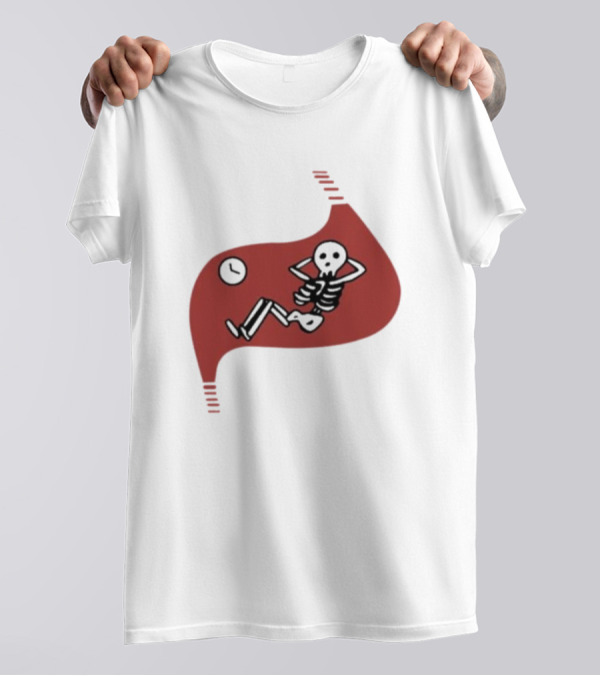 Death Of Dungeon Meshi Falin Skeleton Inside Red Stomach T-Shirt