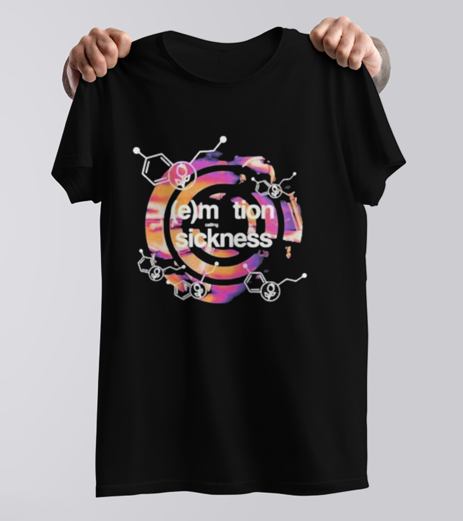 E Motion Sickness With Dine Alone Psychedelic Chemistry Vibes T-Shirt