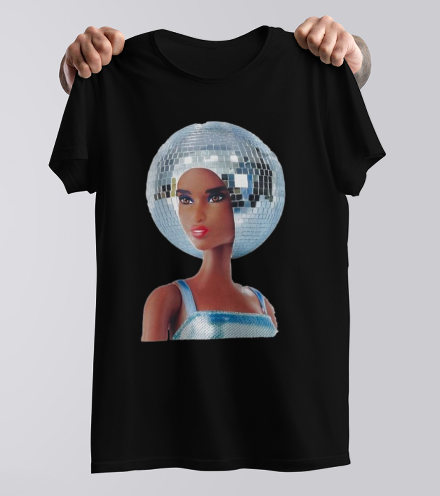 Discodiva Daytrip Ready Mirror Ball Glam Elegance T-Shirt