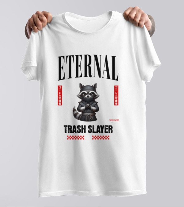 Eternal Trash Slayer Worldwide Raccoon Ninja T-Shirt