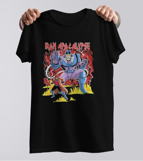 Iron Apocalypse Puppet Control Apocalypse With Character In Red Cloak T-Shirt