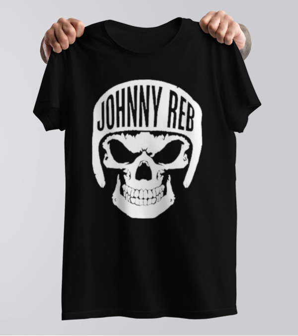 Johnny Reb Skull Helmet Classic T-Shirt