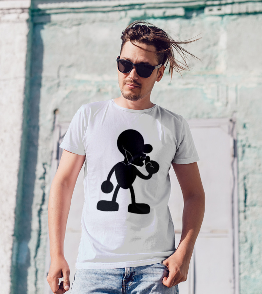 Yeet Team Mr Mew Iconic Silhouette And Dog Collaboration T-Shirt