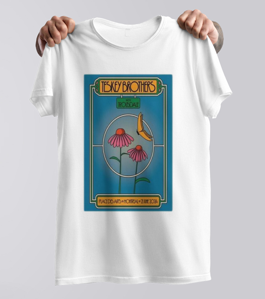 Teskey Brothers With Iron And Wine Place Des Arts Montreal June 21 T-Shirt