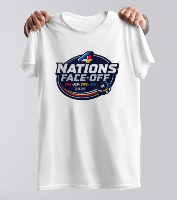 4 Nations Face-Off 2025 CAN FIN SWE USA T-Shirt