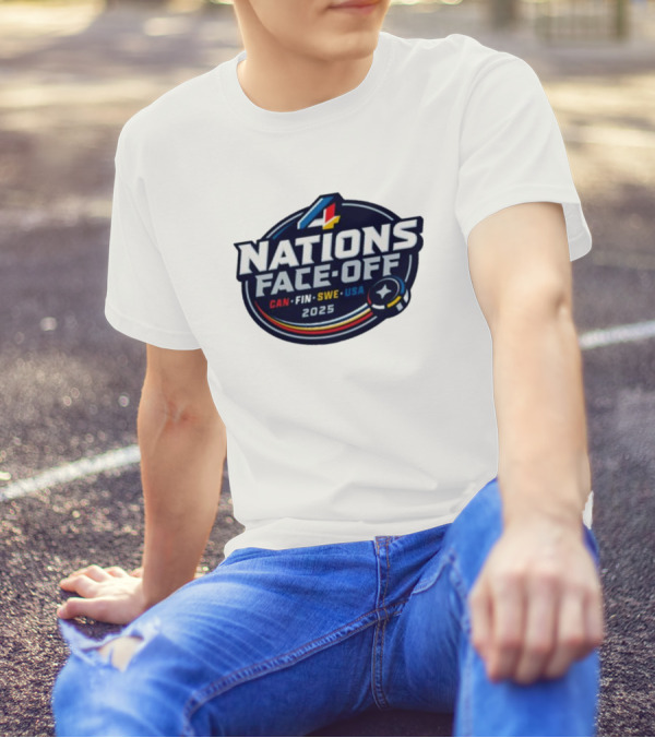 4 Nations Face-Off 2025 CAN FIN SWE USA T-Shirt
