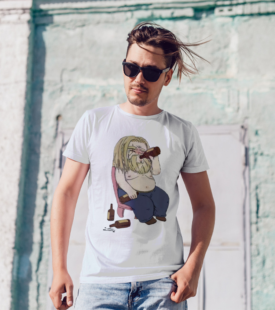 Avengers Endgame Thor Fat Drinking T-Shirt