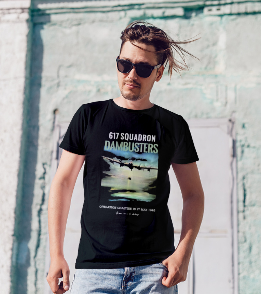 617 Squadron Dambusters Operation Chastise 16 17 May 1943 Lancaster Bomber Aircraft T-Shirt