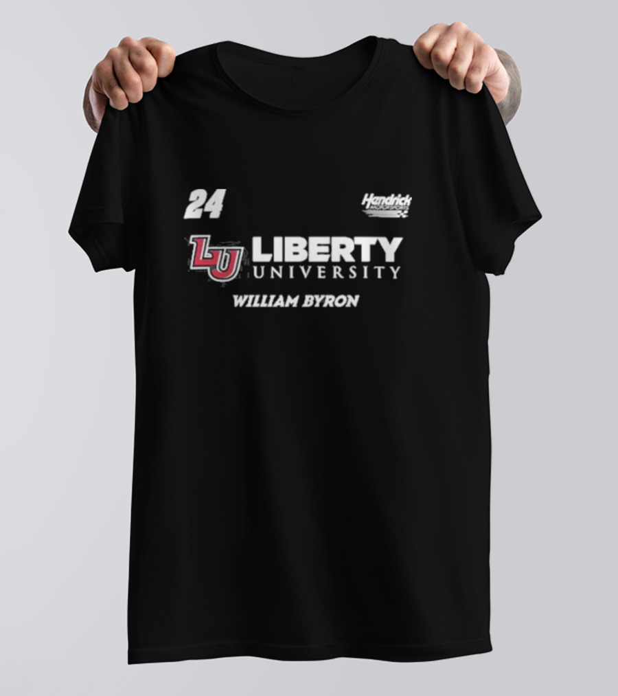 Hendrick Motorsports William Byron 24 Liberty University LU T-Shirt