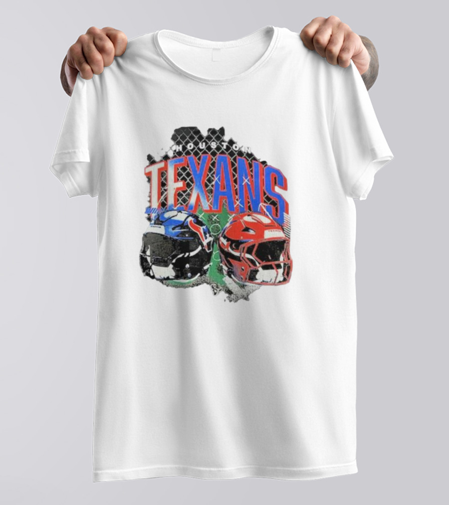 HOUSTON TEXANS HELMETS FOOTBALL GRIDIRON T-Shirt