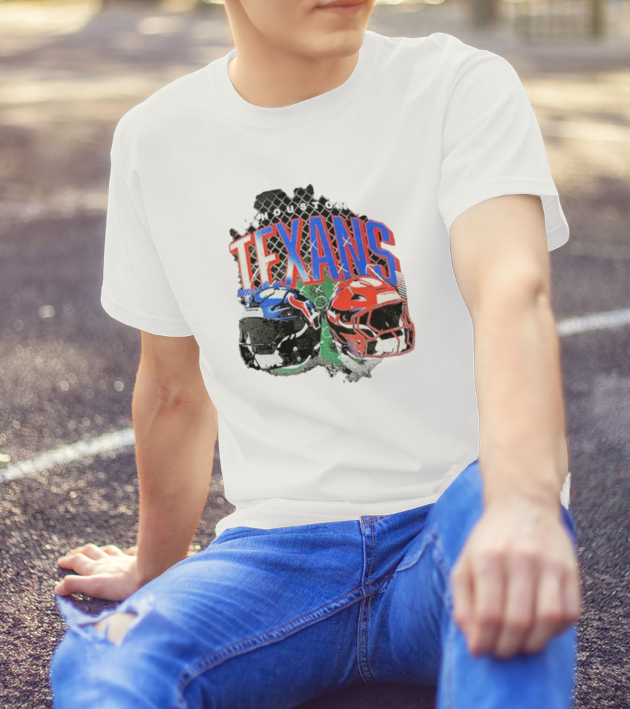 HOUSTON TEXANS HELMETS FOOTBALL GRIDIRON T-Shirt