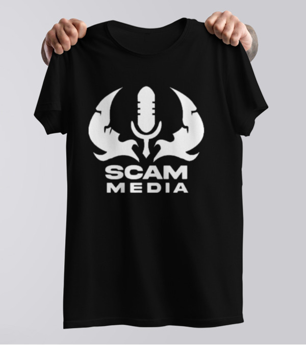 Scam Media Microphone Mandalorian Mythosaur T-Shirt