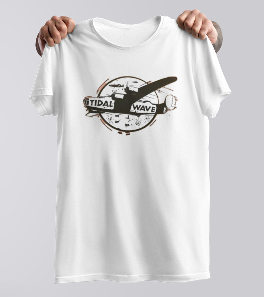 Tidal Wave Plane War Bomber Mission Emblem T-Shirt