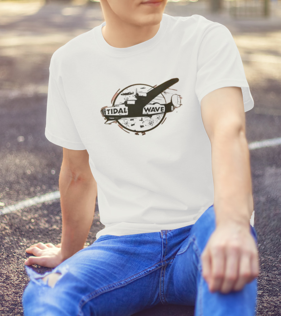 Tidal Wave Plane War Bomber Mission Emblem T-Shirt