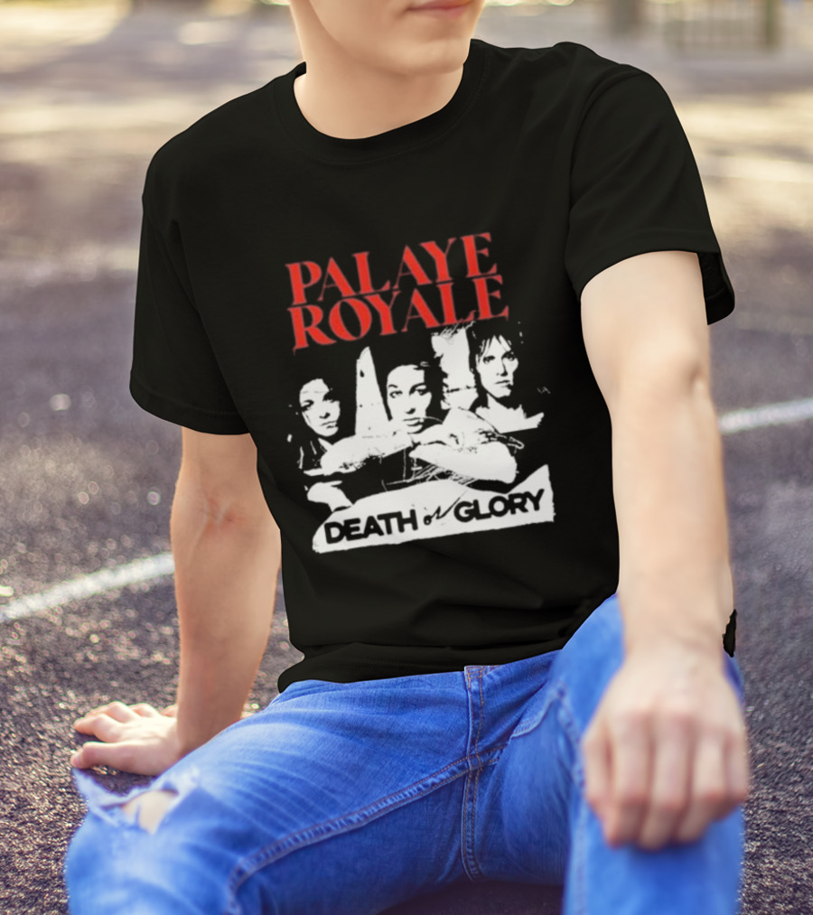 Palaye Royale Death Or Glory Band Member Portrait Trio T-Shirt